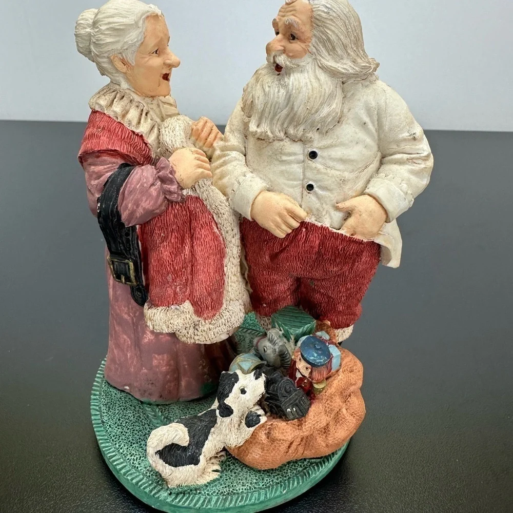 Vtg Hand Painted Deluxe Santa Claus Figurine 90’s Seasonal Specialties Co‎